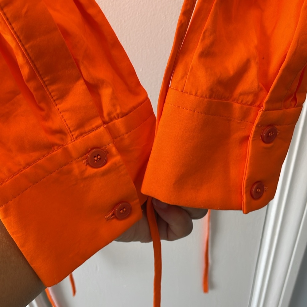 Zara Backless Wrap Long Sleeve Crop Top Size Small NWT - Picture 4 of 4